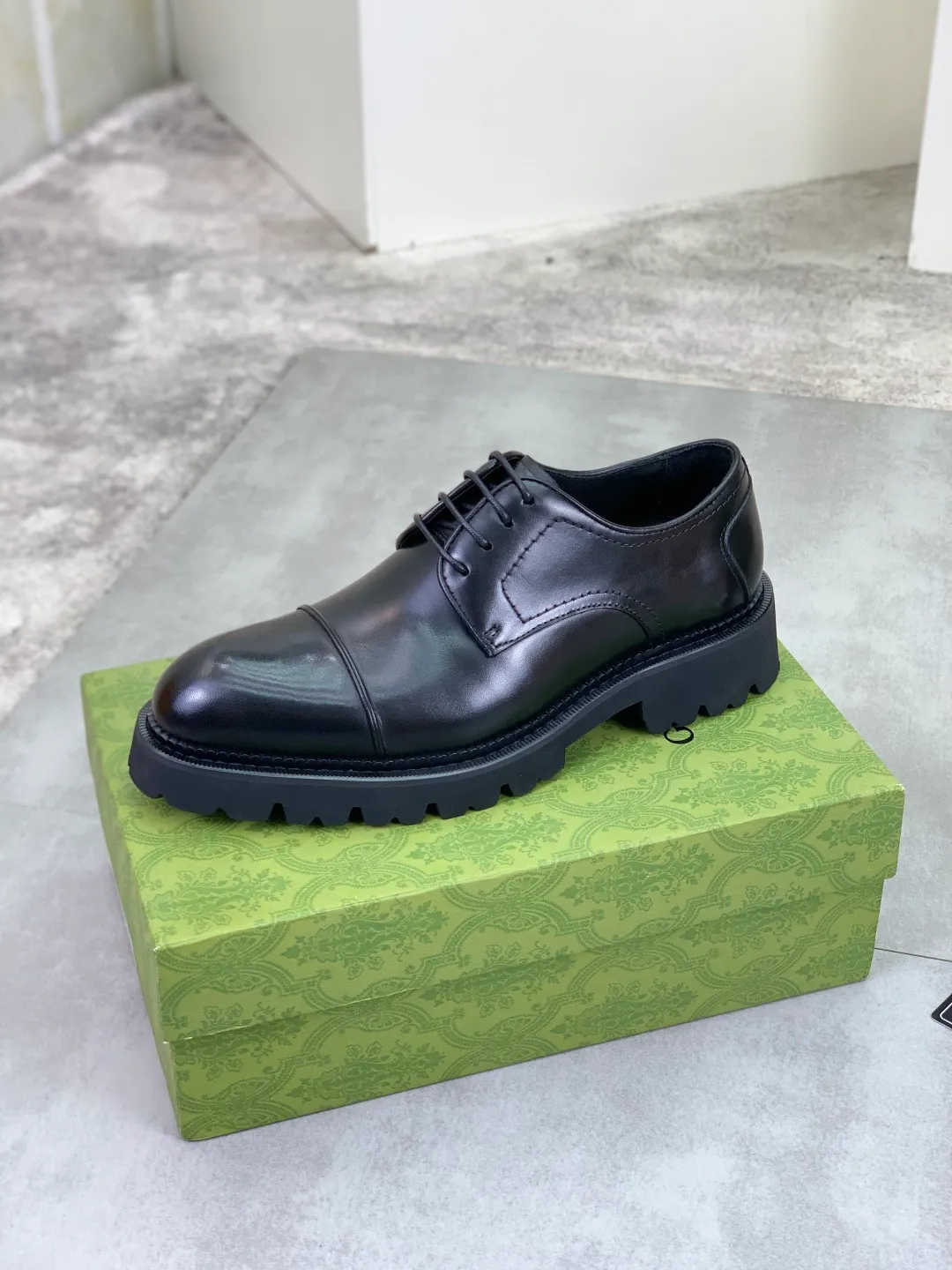 Men's Men's Shoes 💰P580 [New Style] 💰💎💎💎 [Gucci] GUCCI high-end men's formal business leather shoes, original order 1:1! Original imported high-end calfskin, original metal buckle, imported first-layer pigskin lining for feet, original high-end outsole, men's shoe size: 38-44